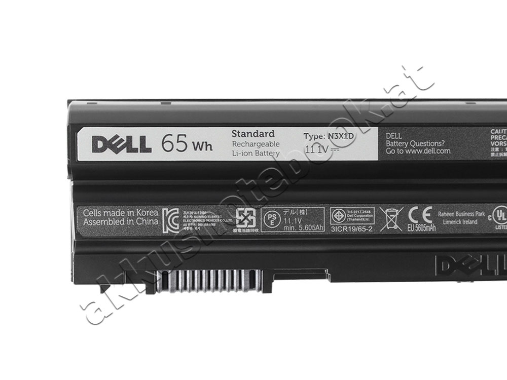 65wh 6 Zellen Dell 04KFGD Akku