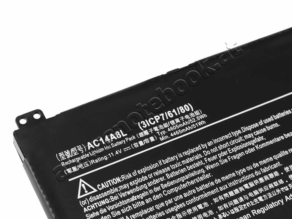4605mAh 52.5Whr 3 Zellen Akku für Acer Aspire Nitro VN7-572G-52AV
