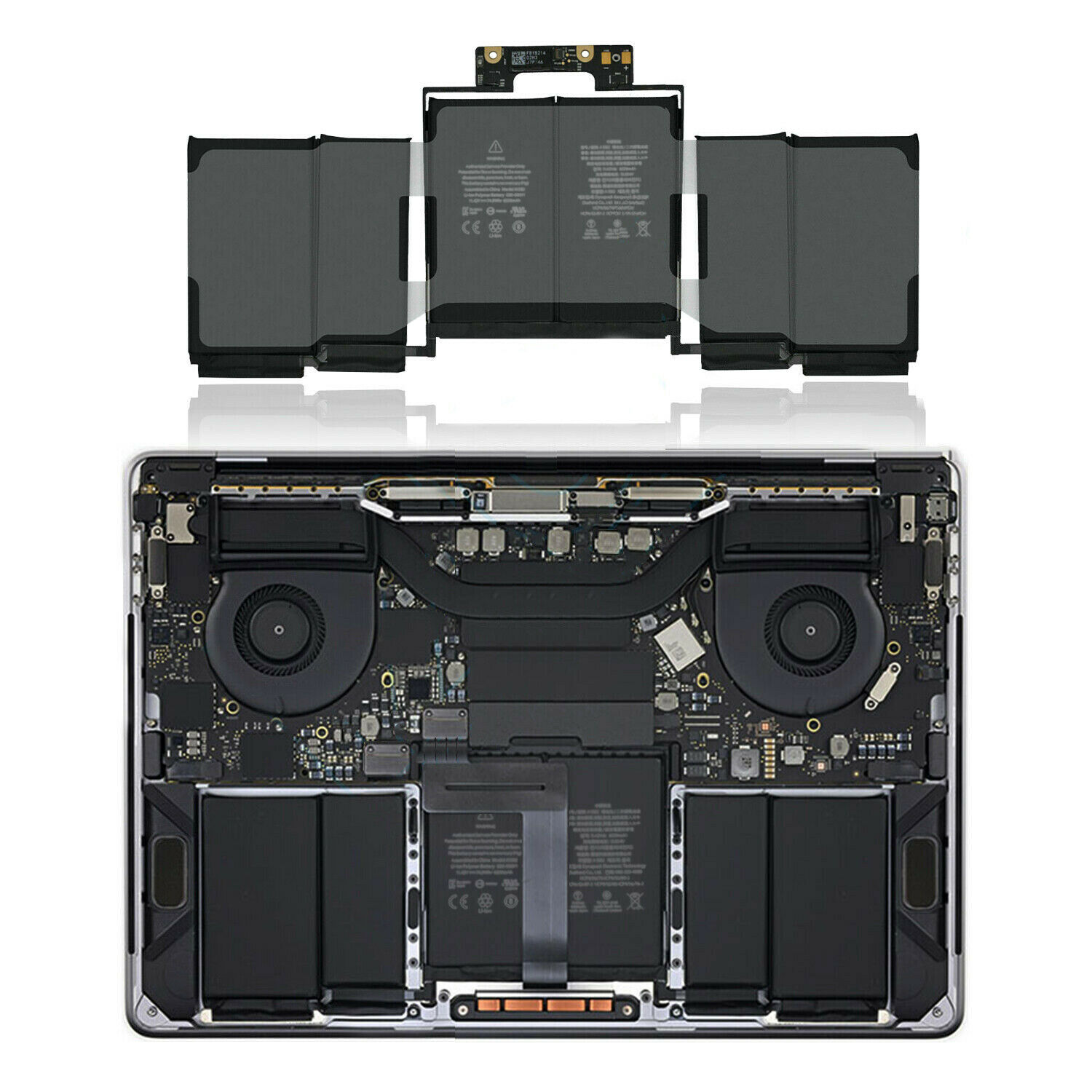 5086mAh 58Wh 6 Zellen Akku für Apple MacBook Pro 13 2019 MUHQ2B/A