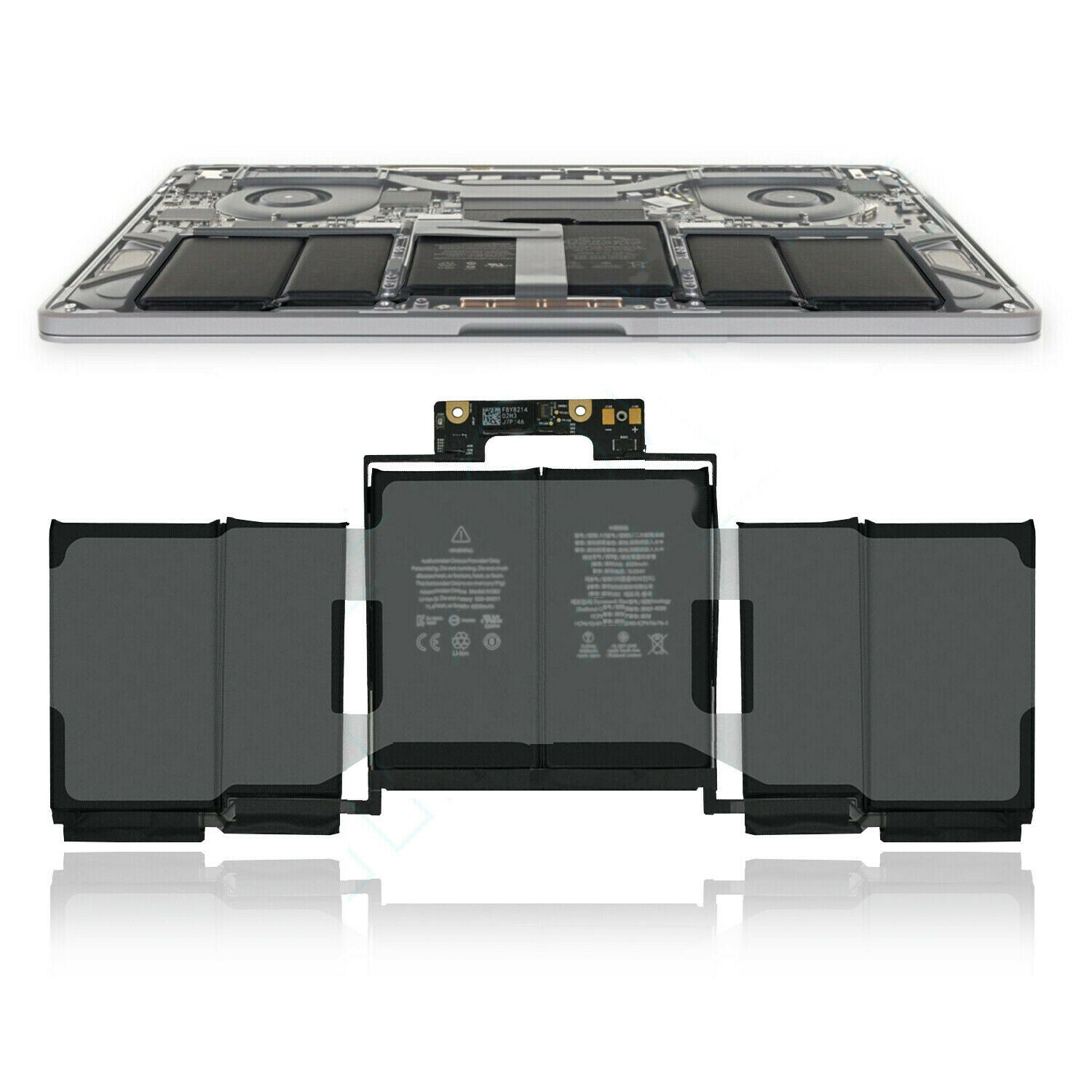 5086mAh 58Wh 6 Zellen Akku für Apple MacBook Pro 13 2019 MUHQ2B/A