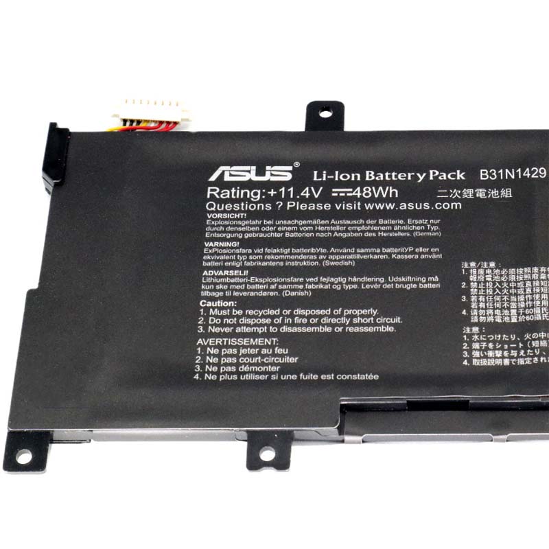Original 4110mAh 48Wh 3-Zellen Asus B31N1429 Akku