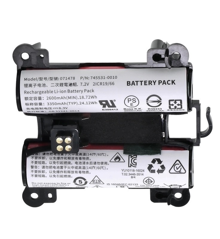 Original 2600mAh 19.24Wh 2-Zellen Bose 071475 071478 Akku