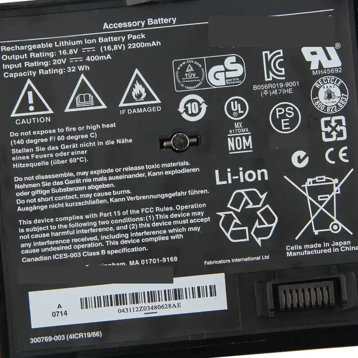 Original 2200mAh 32Wh 4-Zellen Bose 300769-003(4ICR19/66) Akku