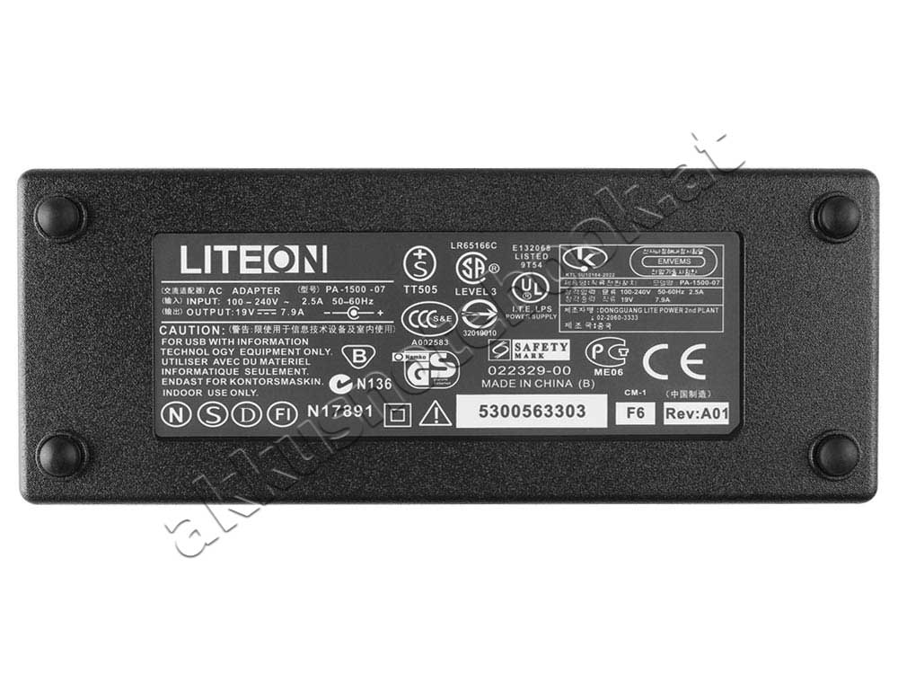 19V 7.9A 150W Clevo 70117700009NA1500108 Notebook Netzteil