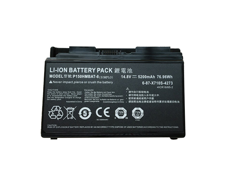 5200mAh 8 Zellen Akku für Schenker W703 (P170SM)