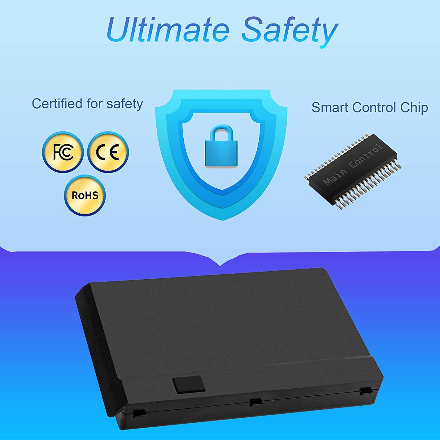5200mah 76.96Whr 8-Zellen Hasee CW35S Series Akku