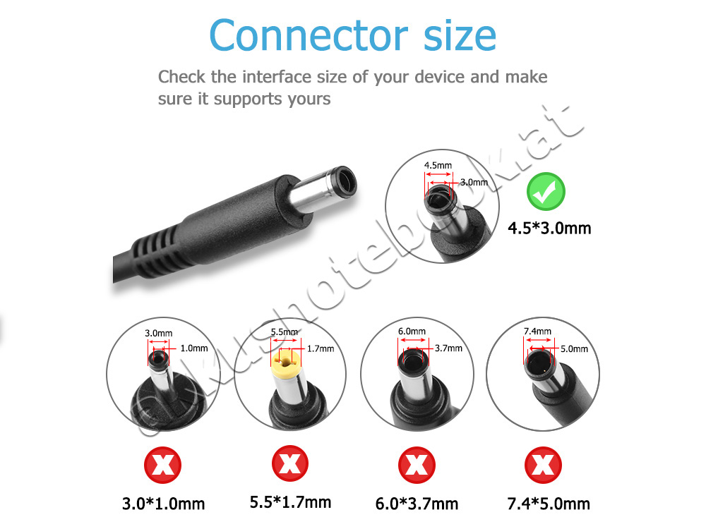 19.5V 2.31A 45W Dell XPS13-6928SLV Notebook Netzteil