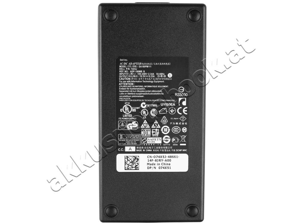 180W Dell 45G4G Netzteil Ladegerät