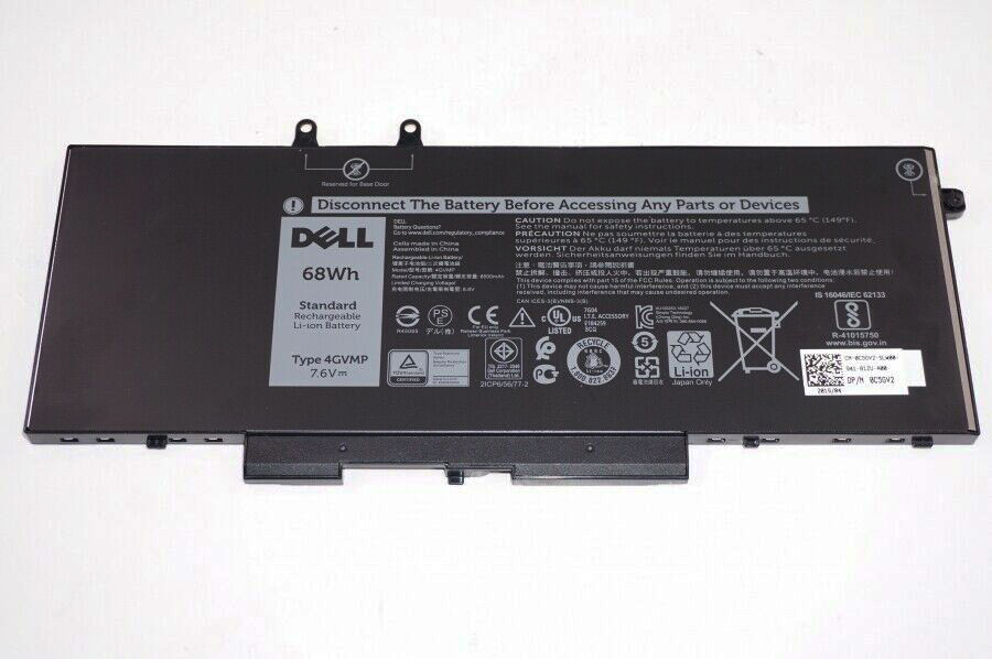 8500mAh 68Wh 4 Zellen Dell 4GVMP Akku