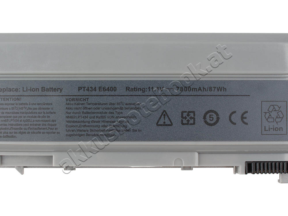 7800mAh 9 Zellen Dell 4M529 C2072 C719R Akku