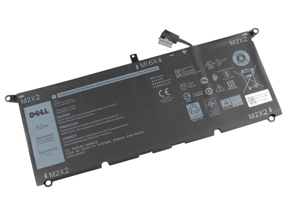 6500mAh 52Wh 4 Zellen Dell XPS 13 9370-DF62X Akku