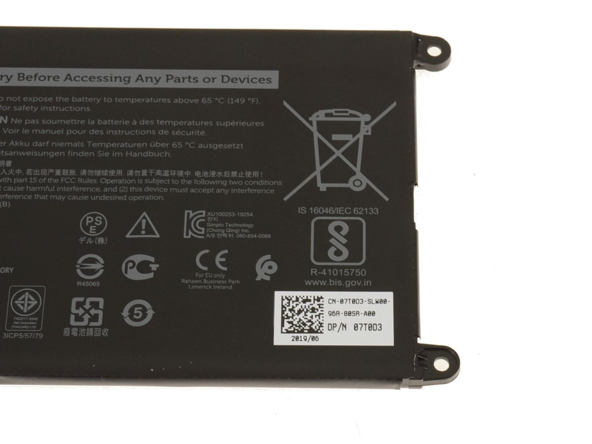 3 Zellen 42Wh Dell Chromebook 3100 2-in-1 P30T P30T001 Akku