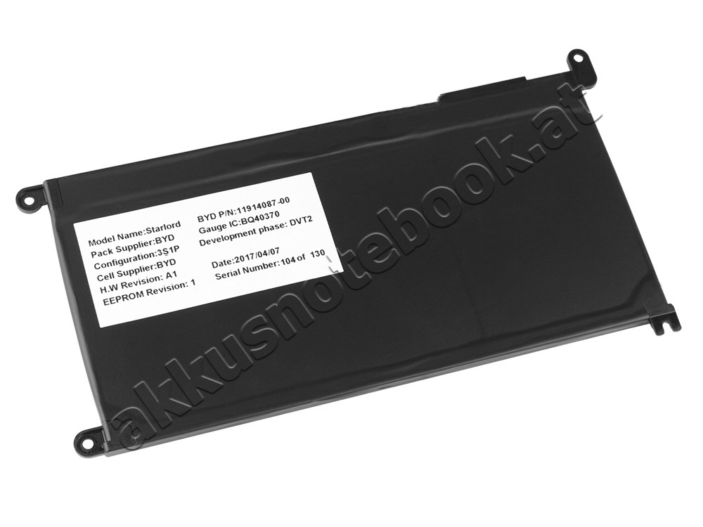 3500mAh 42Wh 3-Zellen Dell Inspiron 15 5567 P66F P66F001 Akku