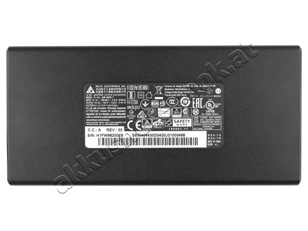 180W MSI Bravo 15 A4DDR Slim Netzteil Ladegerät + Kabel