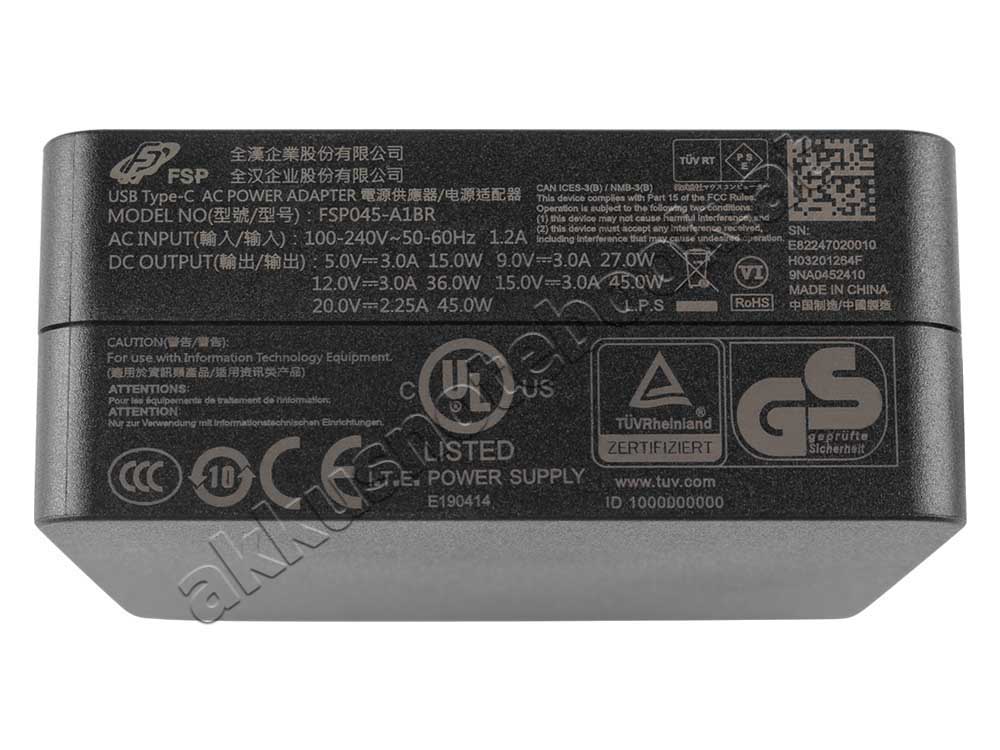 45W USB-C Acer Chromebook 311 C721-48FM Netzteil Ladegerät + kable