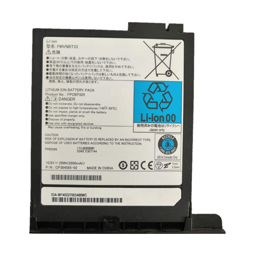 Original 2600mAh 28Wh 6 Zellen Fujitsu CP384585-02 Media Bay Akku