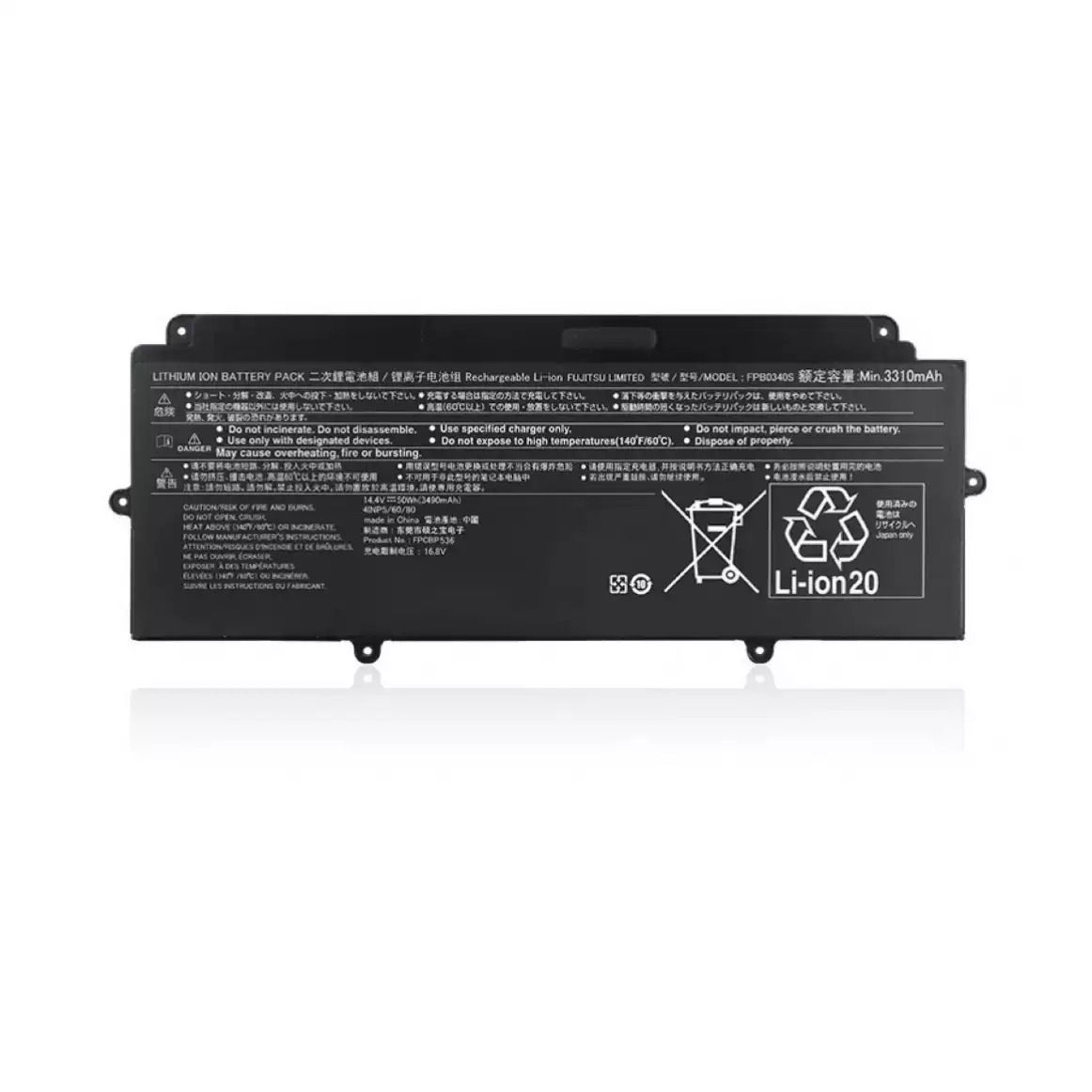 Original 3490mAh 50Wh Fujitsu 34068112 Akku