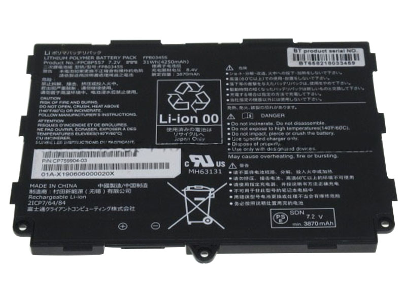 Original 4250mAh 31Wh 2-Zellen Fujitsu FPB0345S Akku