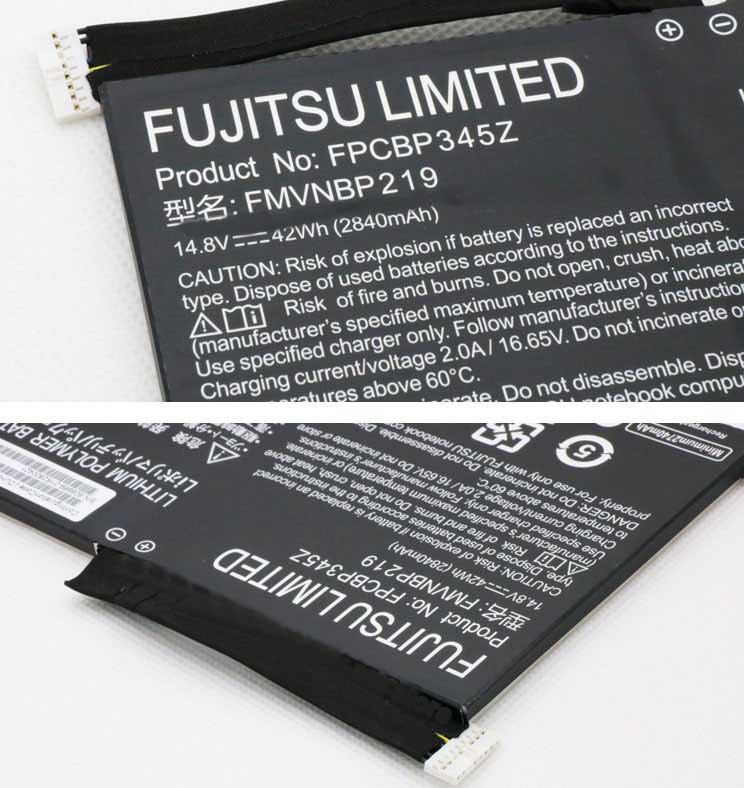 Original 2840mAh 42Wh 4-Zellen Fujitsu UH552 series Akku