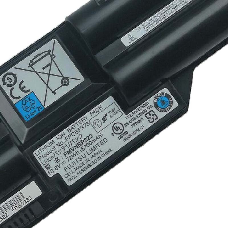 6 Zellen Fujitsu FPCBP273 Akku