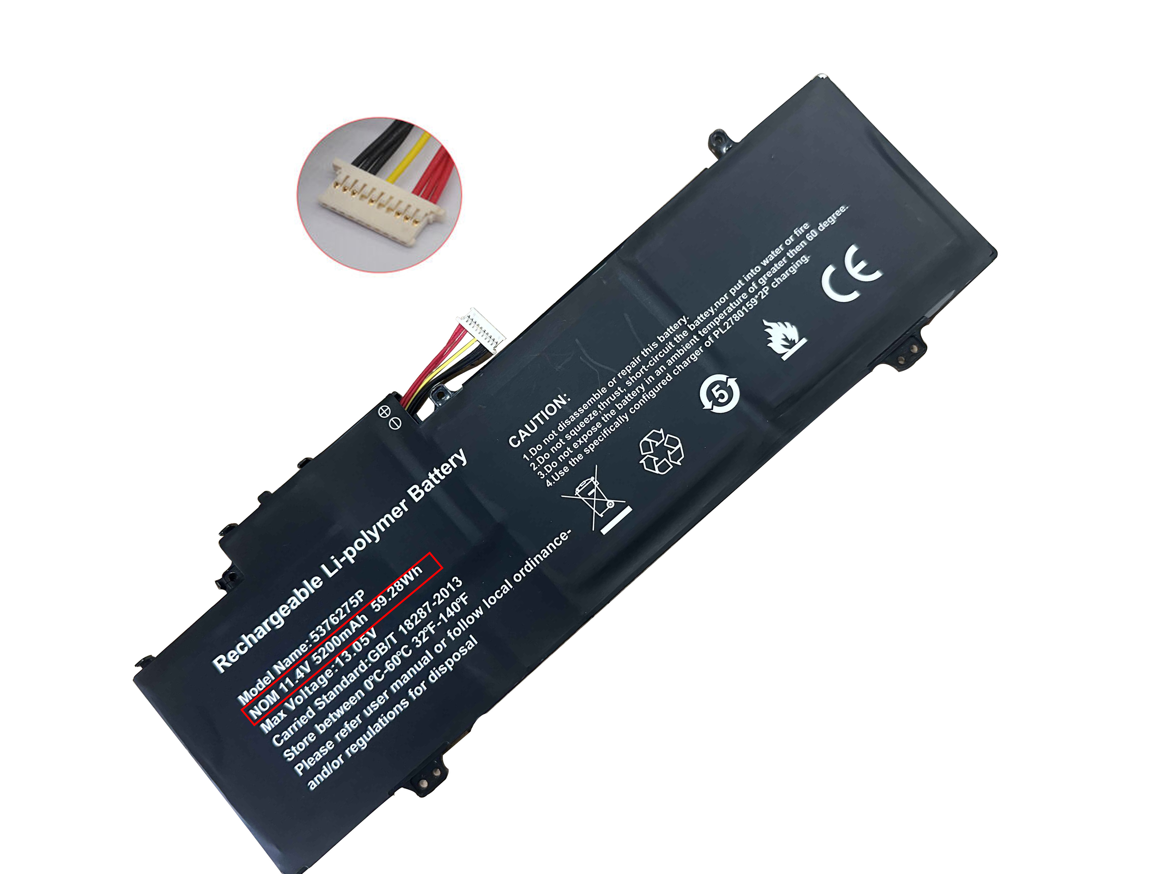 Original 5200mAh 59.28Wh 3-Zellen Gateway GWTN156-1BK GWTN156-1RG Akku