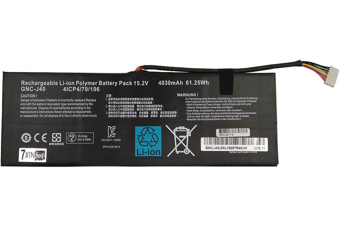 Original 4030mAh 61.25Wh 2-Zellen Gigabyte P34K v3 Akku