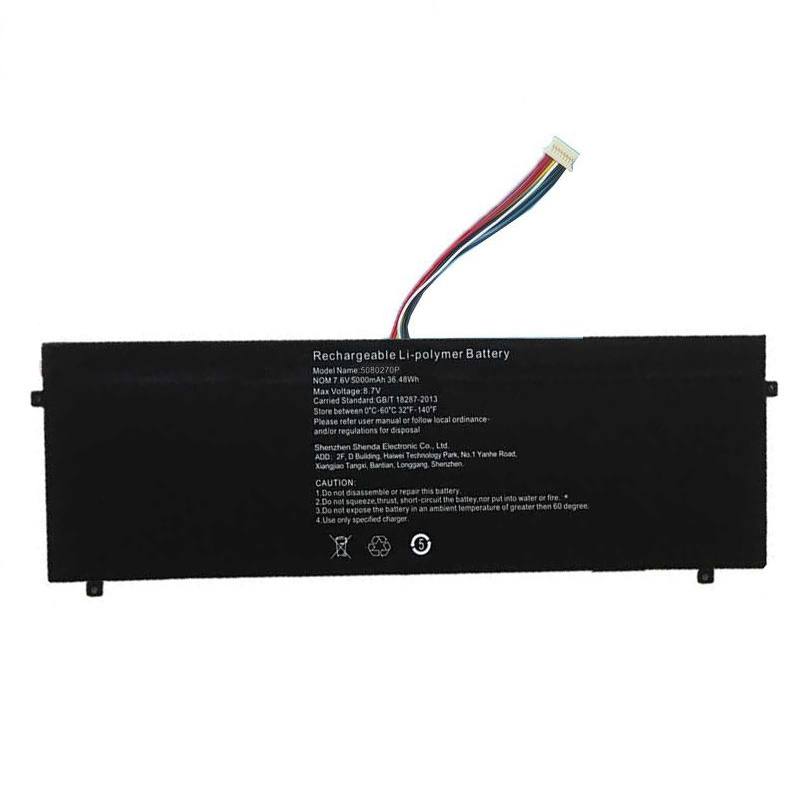 Original 5000mAh 38Wh 2-Zellen Jumper 5080270P Akku