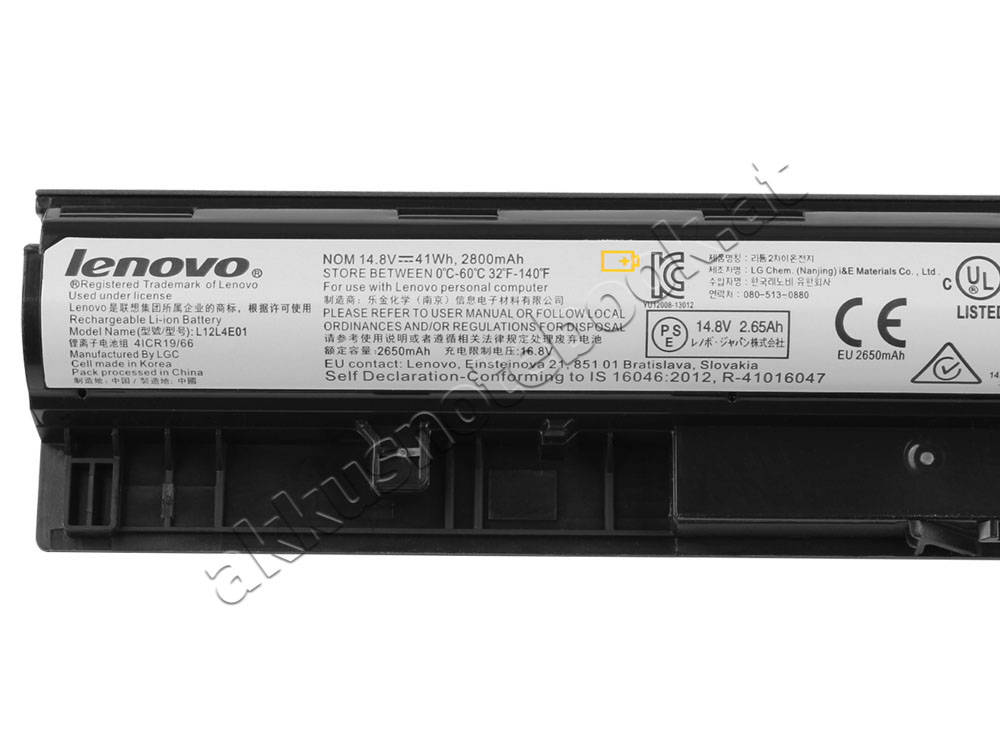 4 Zellen Lenovo Z50-70 20354 80E7 Akku