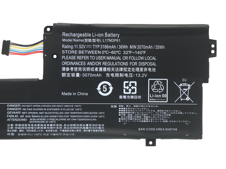 3166mAh 36Wh Lenovo Ideapad 320S13IKB 81AK Akku