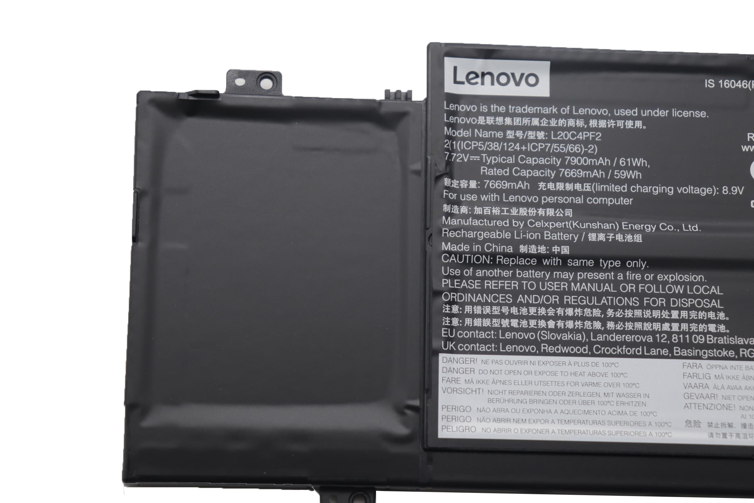 Original 7900mAh 61Wh Lenovo L20D4PF2 Akku