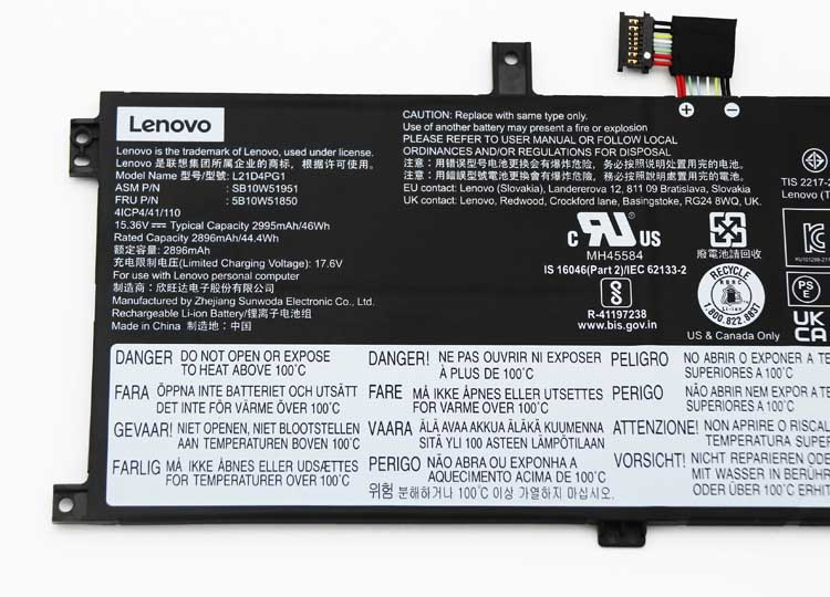 Original 2995mAh 46Wh Lenovo ThinkPad L13 Gen 5 21LC Akku