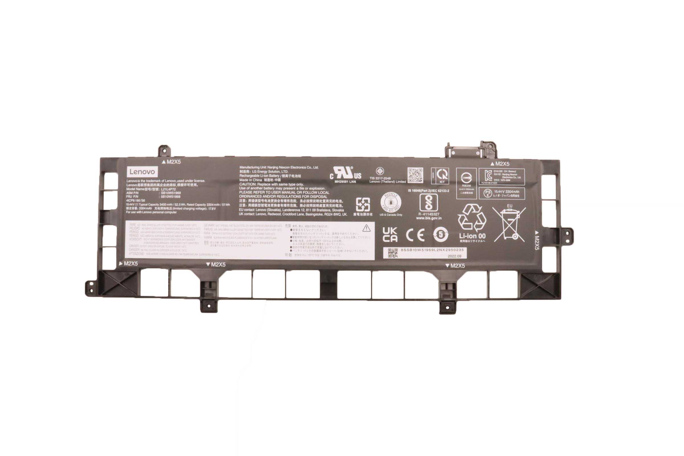 Original 52.5Wh Lenovo ThinkPad T16 Gen 2 21HJ Akku