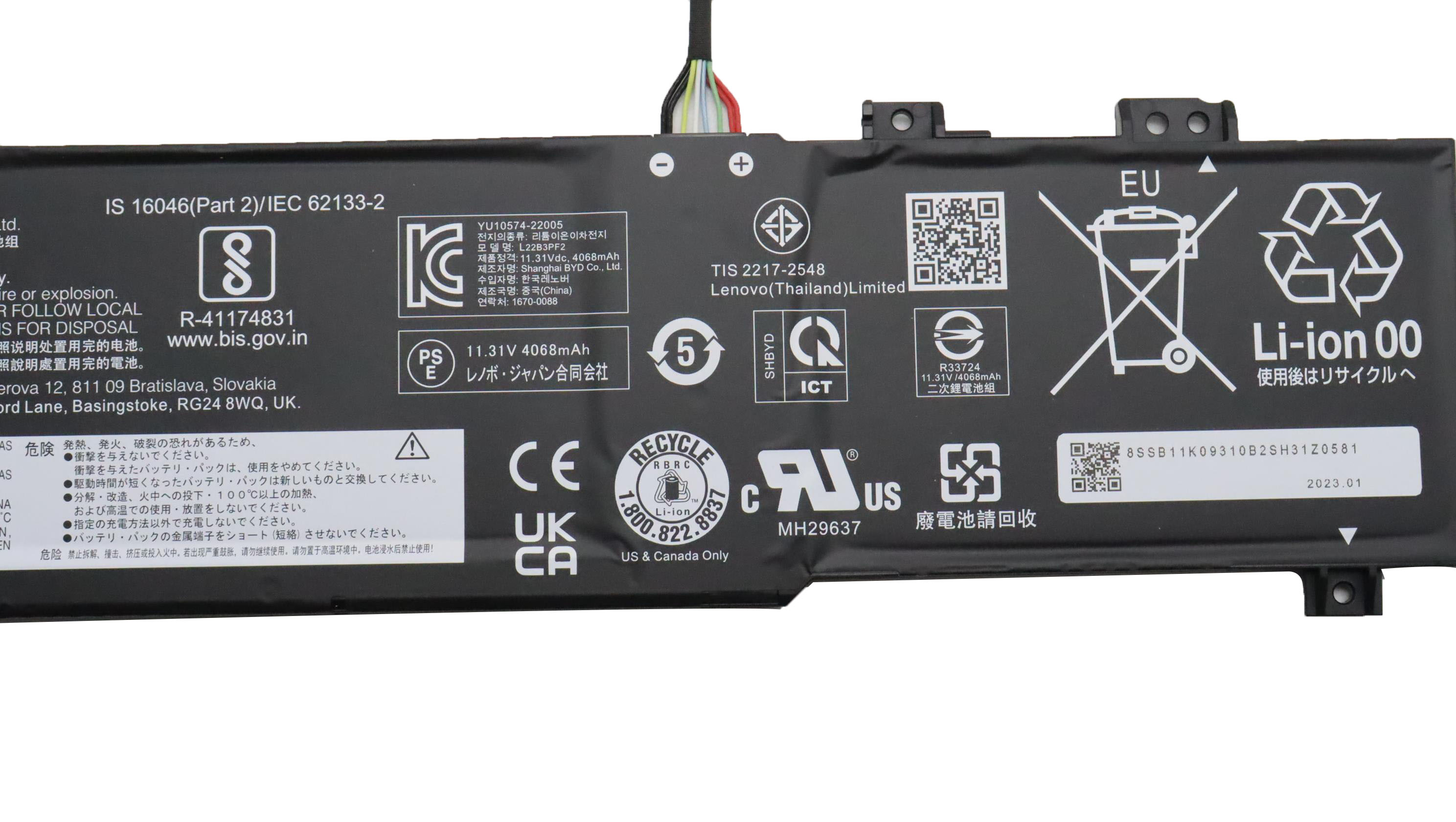 Original 4156mAh 47Wh Lenovo SB11K09310 Akku