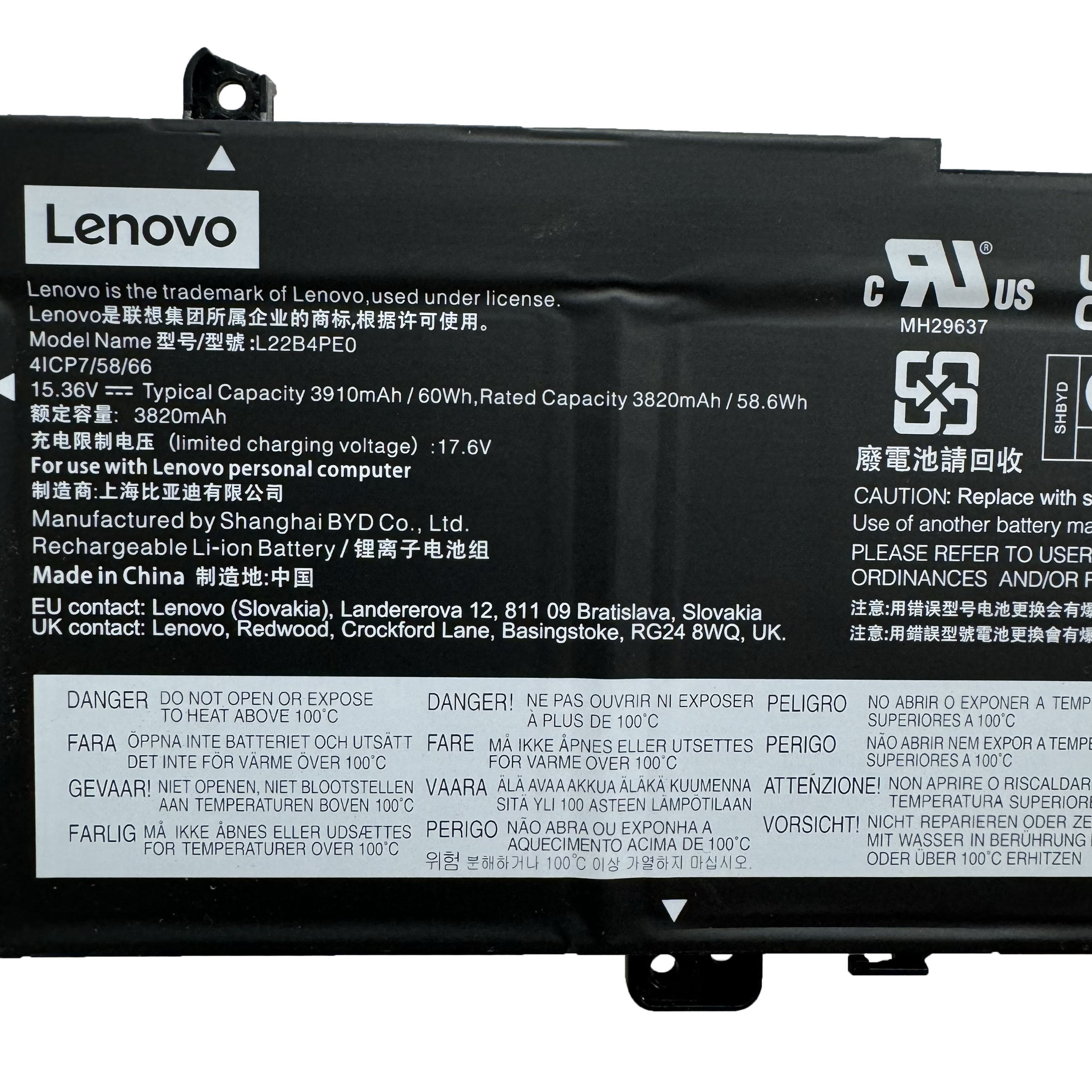 Original 3910mAh 60Wh Lenovo ThinkBook 14 G7 ARP 21MV Akku