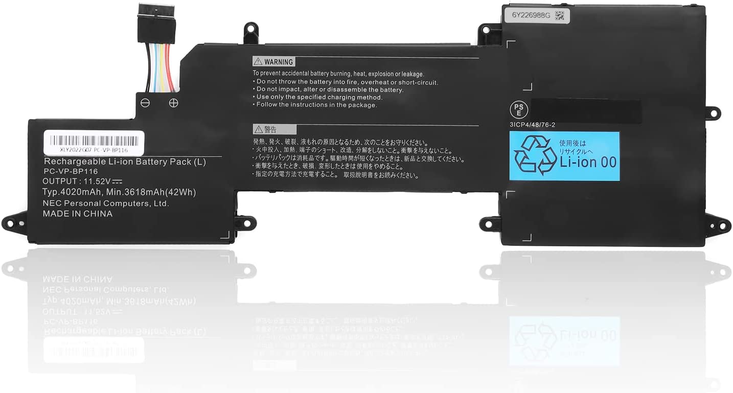 Original 3618mAh 42Wh 4-Zellen NEC 3ICP4/48/76-2 Akku