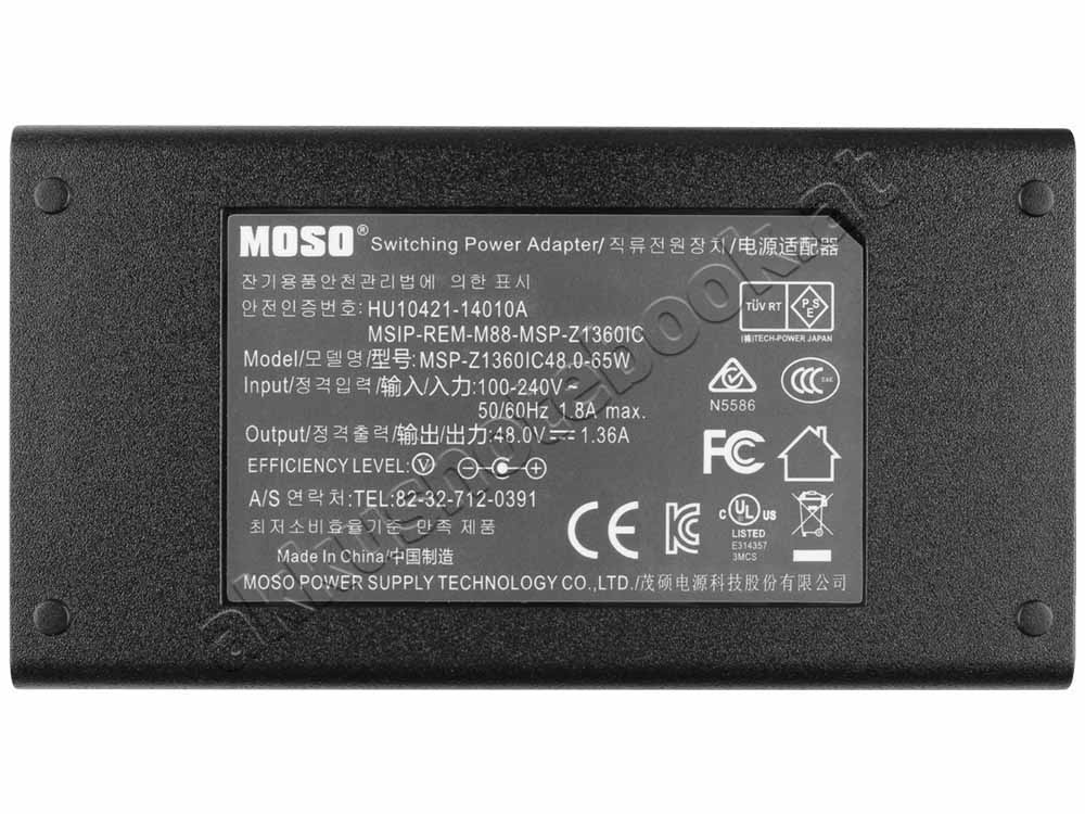65W Hikvision MSP-Z1360IC48.0-65W Netzteil Ladegerät + Kabel