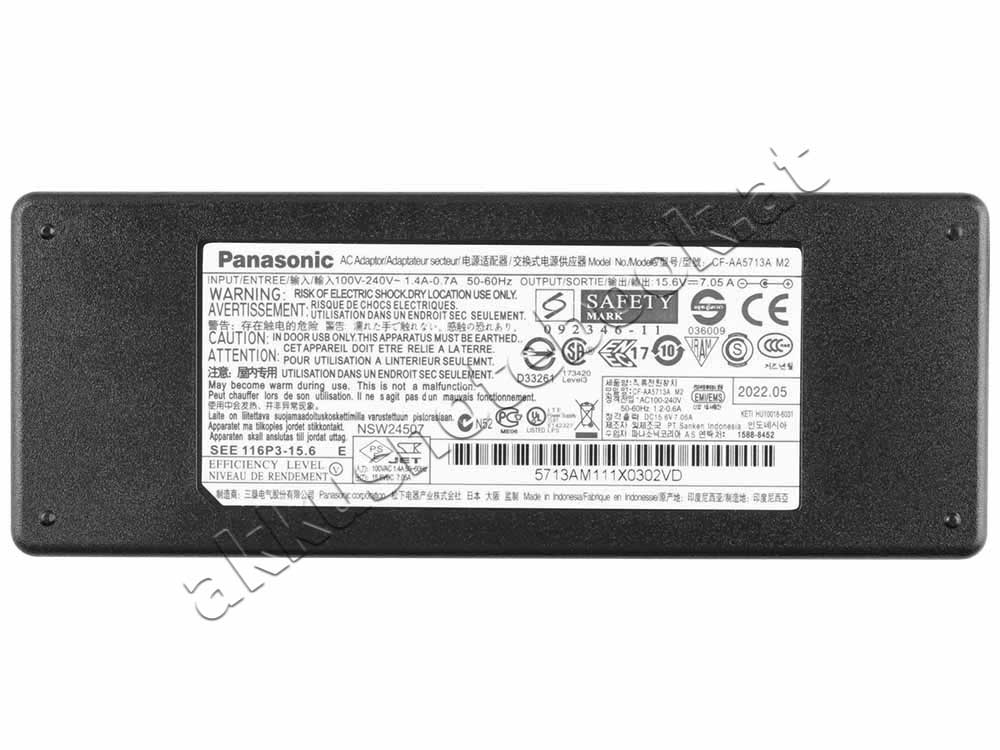 110W 15.6V 7.05A Panasonic Toughbook CF-54B2888BA Netzteil