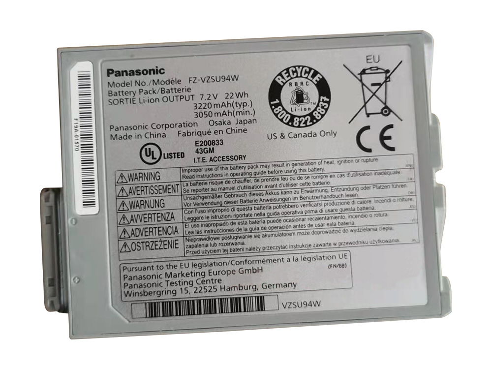 Original 3050mAh 22Wh Panasonic FZ-VZSU0HW Akku