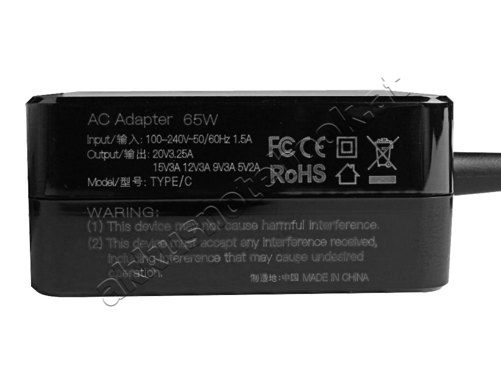65W Toshiba Dynabook Portege X30W-J-109 A1PDA11E111H Ladegerät